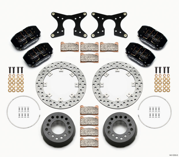 Wilwood Dynapro Lug Mount Dual Rear Dynamic Kit SA Drilled M-W/Lamb Ends 1/2in Studs