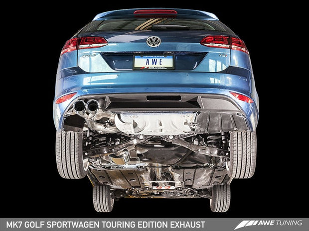 AWE Tuning VW MK7 Golf SportWagen Touring Edition Exhaust w/Diamond Black Tips (90mm)