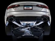 AWE Tuning Audi B9 RS 5 Sportback Track Edition Resonated for Perf Cats Exhaust w/Diamond Black Tips