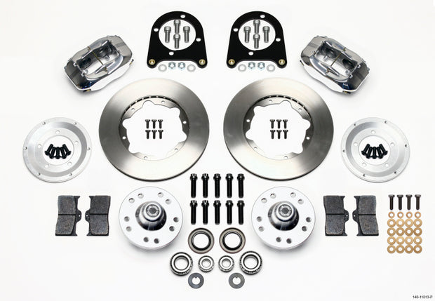 Wilwood Forged Dynalite Front Kit 11.00in Polished 37-48 Ford Psgr. Car Spindle