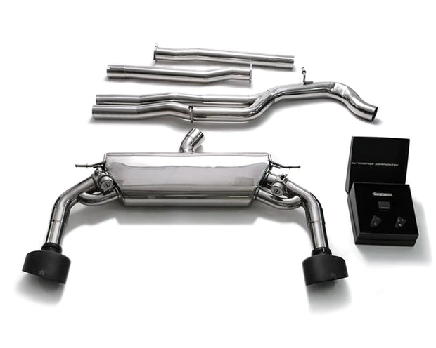 ARMYTRIX Stainless Steel Valvetronic Catback Exhaust System Dual Matte Black Tips Audi RS3 8V 2.5L Turbo Sportback 2015-2020
