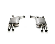 ARMYTRIX Stainless Steel Valvetronic Catback Exhaust System Quad Matte Black Tips Audi A4 Quattro 2.0 TFSI 4WD 2016-2022