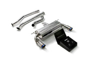 ARMYTRIX Stainless Steel Valvetronic Catback Exhaust System Dual Blue Coated Tips BMW 340i | 440i F3X 2016-2020