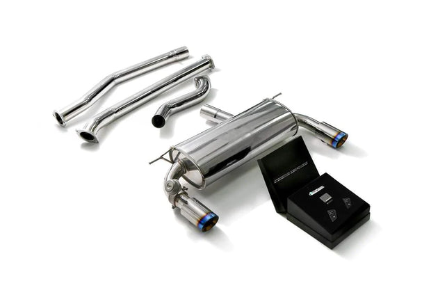 ARMYTRIX Stainless Steel Valvetronic Catback Exhaust System Dual Blue Coated Tips BMW 340i | 440i F3X 2016-2020