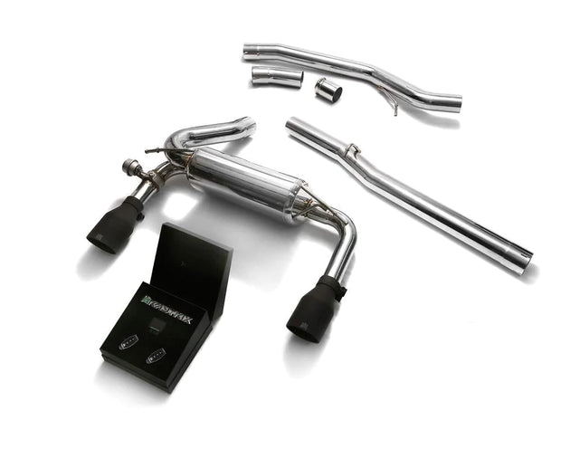 ARMYTRIX Stainless Steel Exhaust System Dual Matte Black Ford  Focus RS MKIII 2016-2019