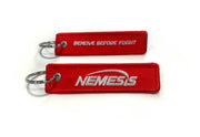Nemesis Remove Before Flight Keychain
