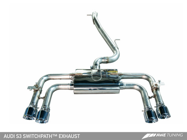 AWE SwitchPath™ Exhaust for Audi 8V S3 , 102mm