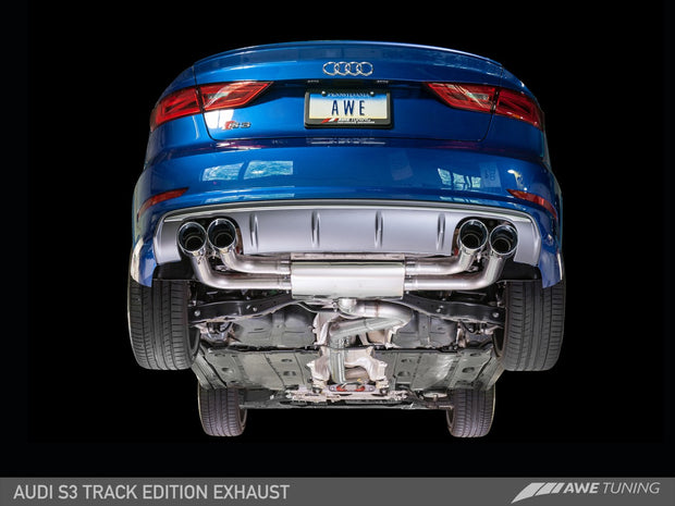AWE Track Edition Exhaust for Audi 8V S3 -102mm