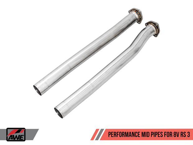 AWE Performance Mid Pipes for Audi 8V RS 3