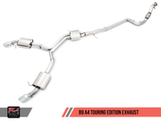 AWE Touring Edition Exhaust for B9 A4, Dual Outlet -(includes DP)