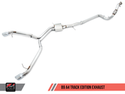 AWE Track Edition Exhaust for B9 A4, Dual Outlet - (includes DP)