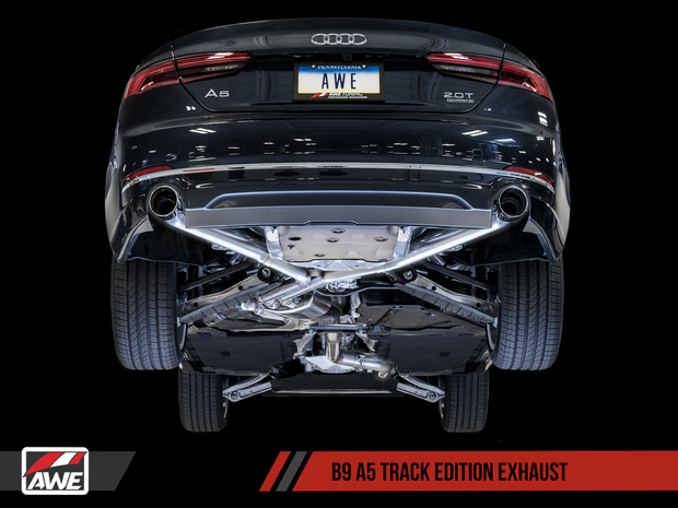 AWE Track Edition Exhaust for B9 A5, Dual Outlet - (includes DP)