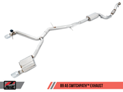 AWE SwitchPath™ Exhaust for B9 A5, Dual Outlet - Chrome Silver Tips (includes DP and SwitchPath Remote)