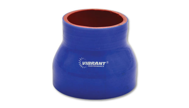 Vibrant Silicone Reducer Coupler 4.50in ID x 4.00in ID x 4.50in Long - Blue