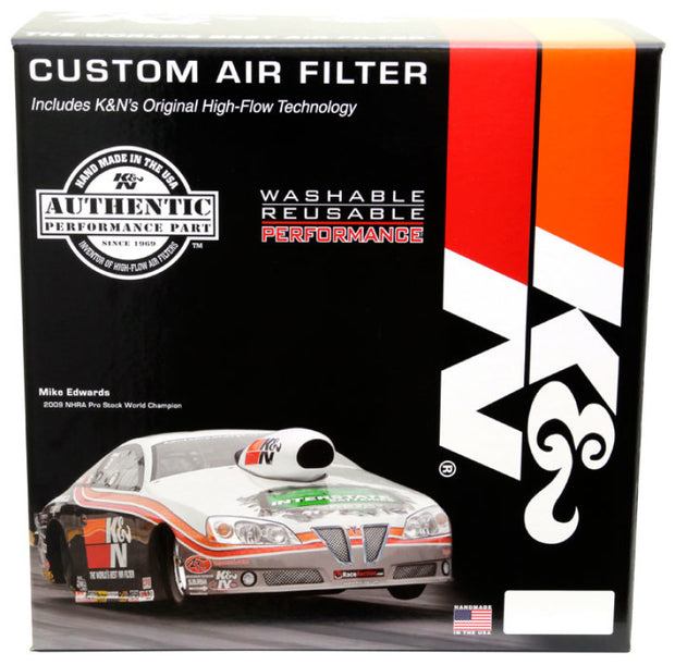 K&N Universal Custom Air Filter - Round 5.125in Flange / 14in OD / 5.125in ID / 4.625in Height