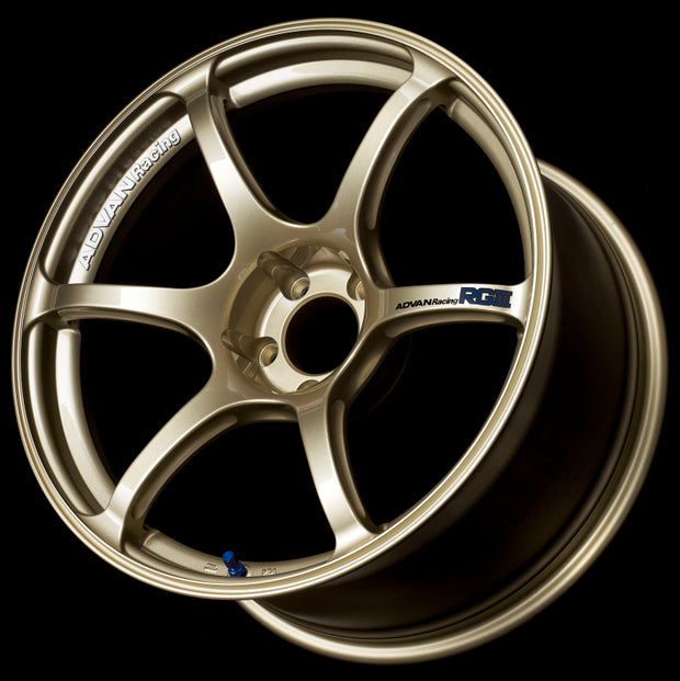 Advan RGIII 18x10.5 +25 5-114.3 Racing Gold Metallic Wheel