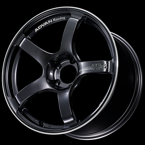 Advan TC4 17x8.0 +45 5-100 Racing Gunmetallic & Ring Wheel