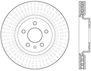 StopTech 12-16 Audi A4 Cryo Slotted Front Left Sport Brake Rotor