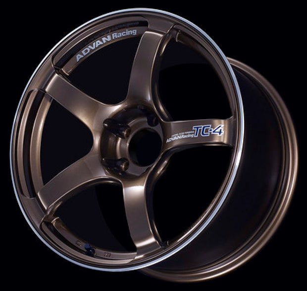 Advan TC4 15x6.5 +40 4-100 Umber Bronze Metallic & Ring Wheel
