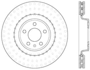 StopTech 12-13 Audi A6 Quattro/11-12 A7 Quattro / 10-13 S4 Front Left Cryo Slotted Rotor