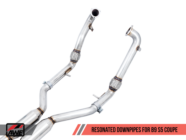 AWE Touring Edition Exhaust for Audi B9 S5 Coupe - 102mm Tips