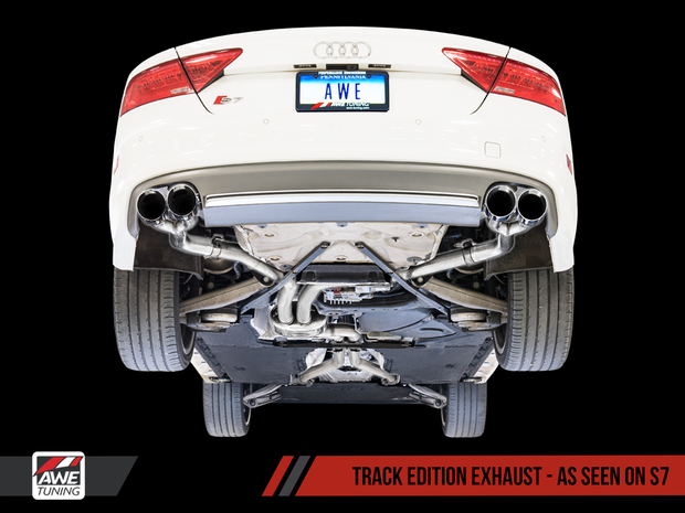 AWE Track Edition Exhaust for Audi C7 S6 4.0T