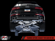 AWE Touring Edition Exhaust for Audi B9 SQ5 - Resonated - No Tips (Turn Downs)