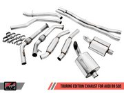 AWE Touring Edition Exhaust for Audi B9 SQ5 - Resonated - No Tips (Turn Downs)