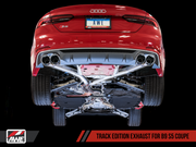 AWE Track Edition Exhaust for Audi B9 S5 Coupe - Non-Resonated - 102mm Tips