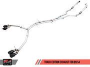 AWE Track Edition Exhaust for Audi B9 S4 - Non-Resonated - 102mm Tips