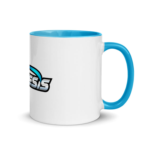 Nemesis mug with Nemesis blue color Inside